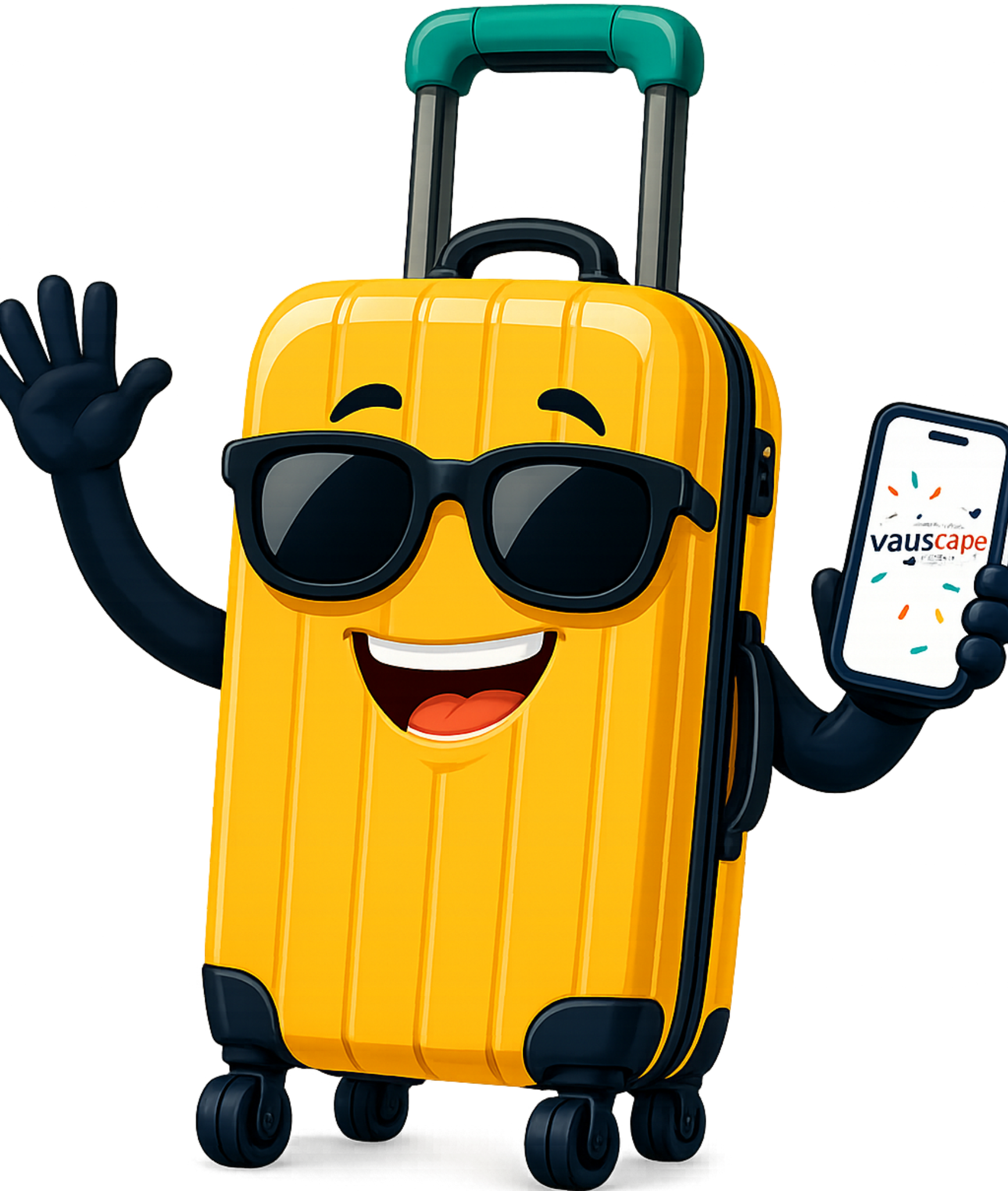 Vayscape suitcase mascot