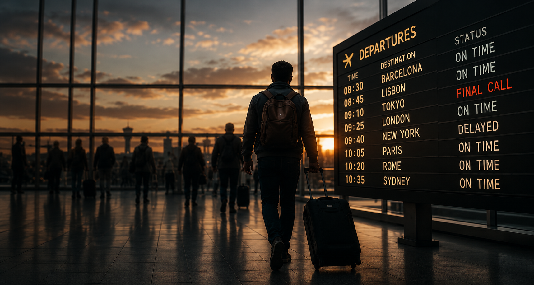 Airport departures